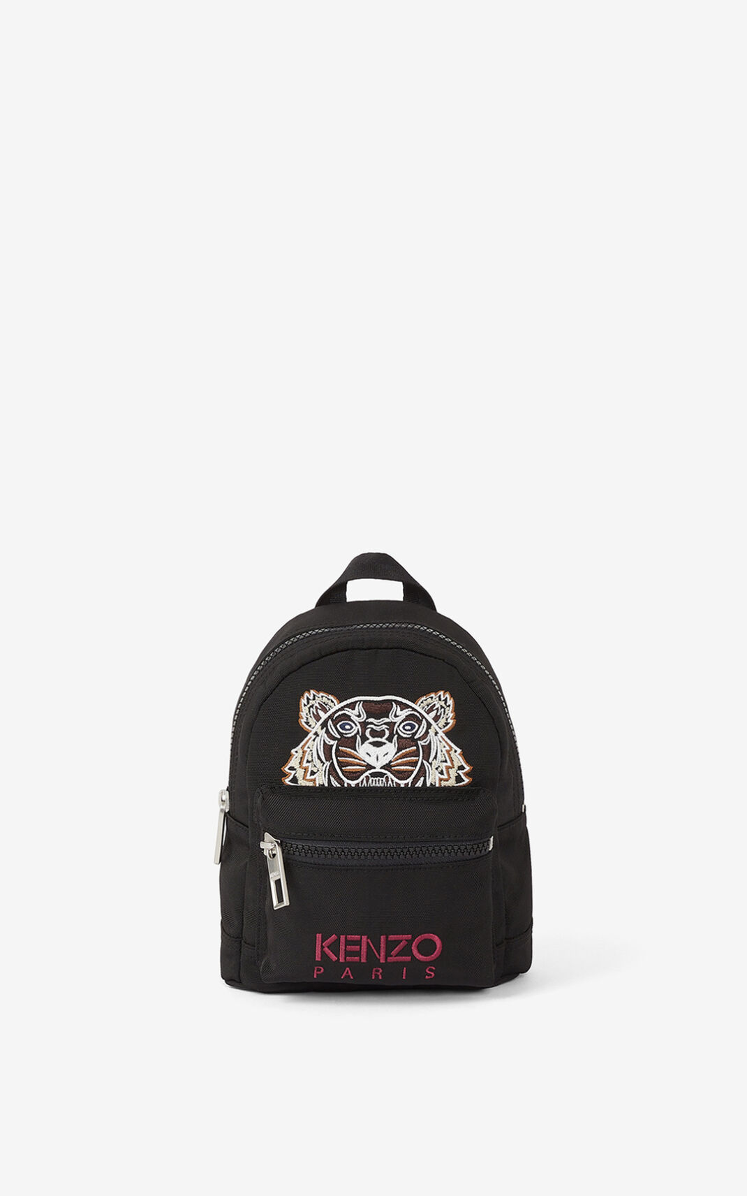 Sac À Dos Kenzo Mini Toile Kampus Tiger Femme Noir | JMUX-89241